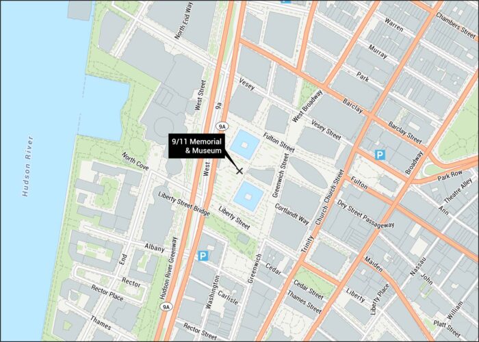 911 Memorial Museum Map