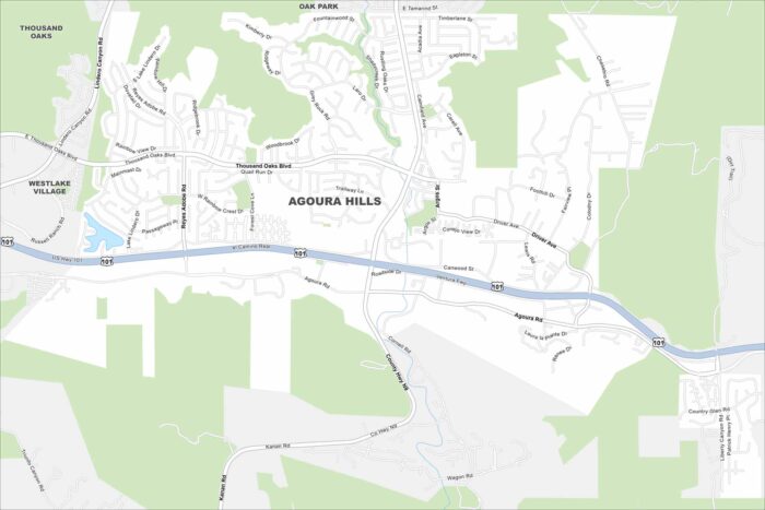 Agoura Hills Map California