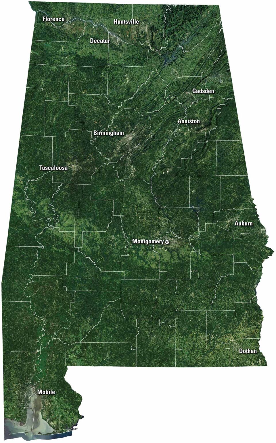 Alabama Zip Code Map - US Maps