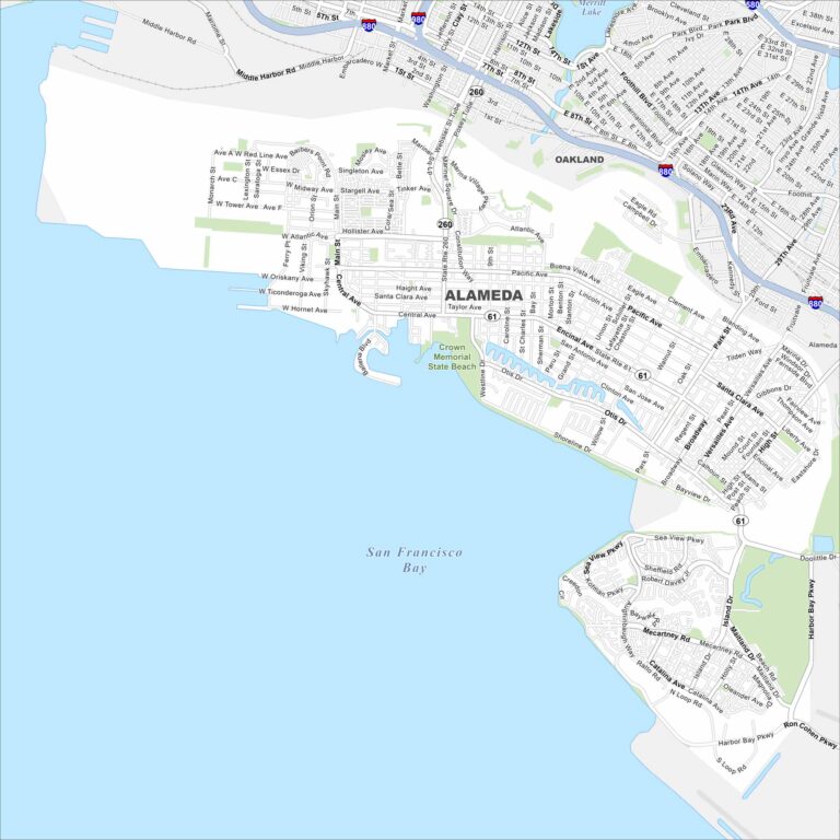 Alameda Map California