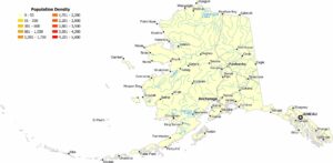 Alaska Population Density Map