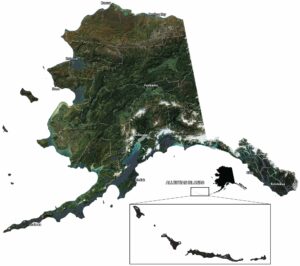 Alaska Satellite Map