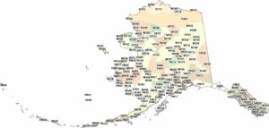 Alaska Zip Code Map