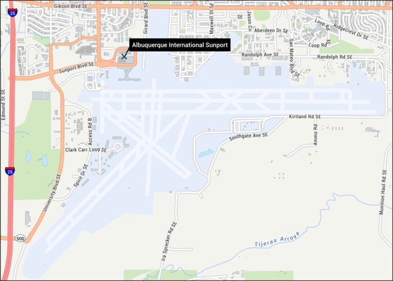 Albuquerque International Sunport Map