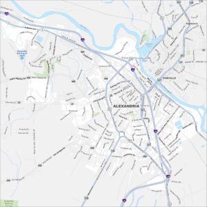 Alexandria Map Louisiana