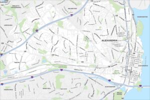 Alexandria Map Virginia