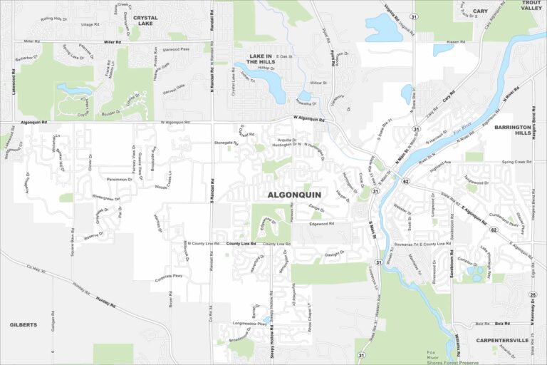 Algonquin Map Illinois