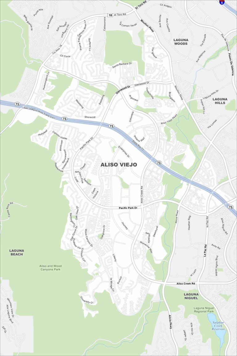 Aliso Viejo Map California