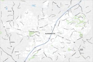 Alpharetta Map Georgia