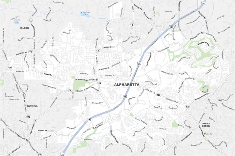 Alpharetta Map Georgia