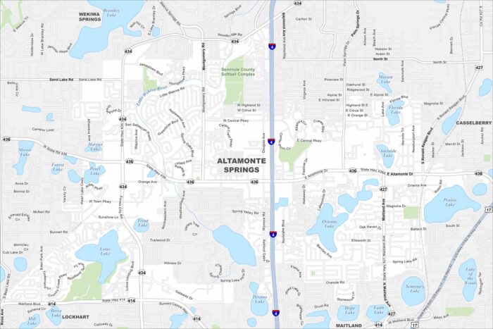 Altamonte Springs Map Florida