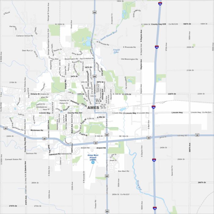 Ames Map Iowa