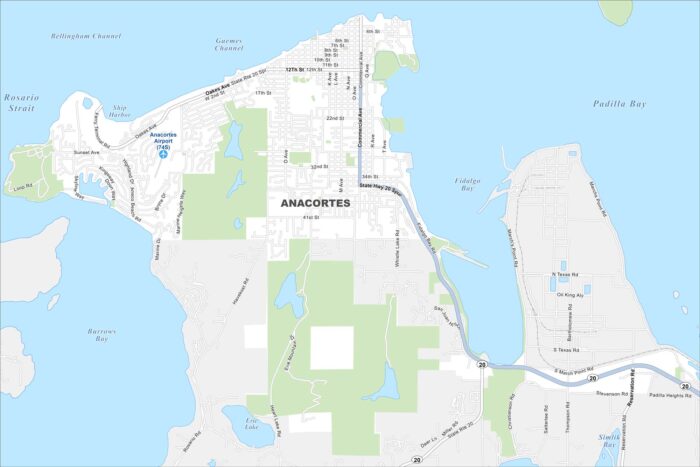 Anacortes Map Washington