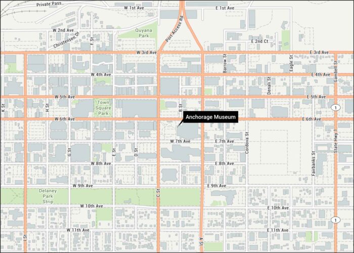 Anchorage Museum Map