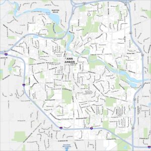Ann Arbor Map Michigan