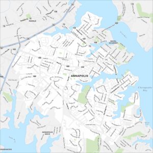 Annapolis Map Maryland
