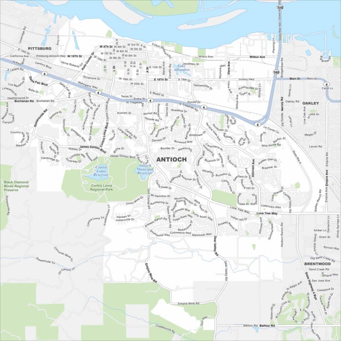 Antioch Map California
