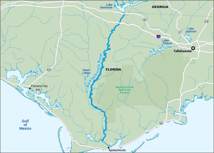 Apalachicola River Map