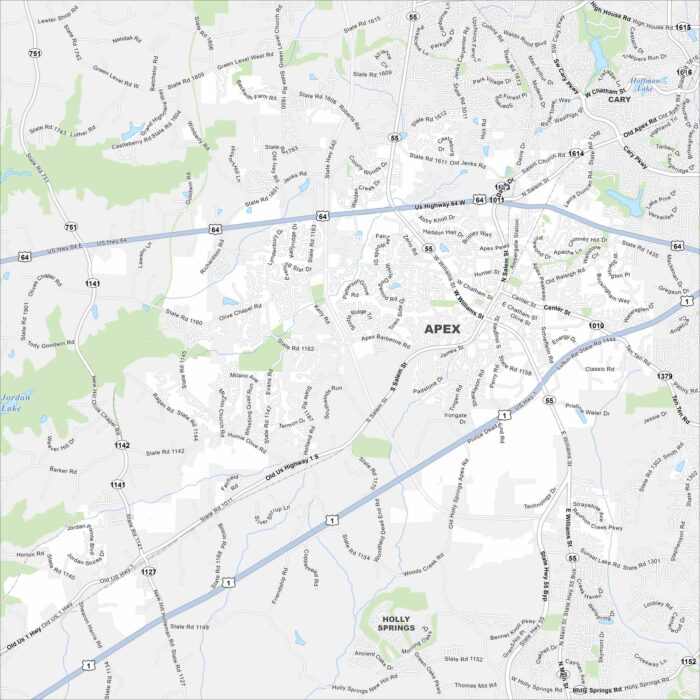 Apex Map North Carolina