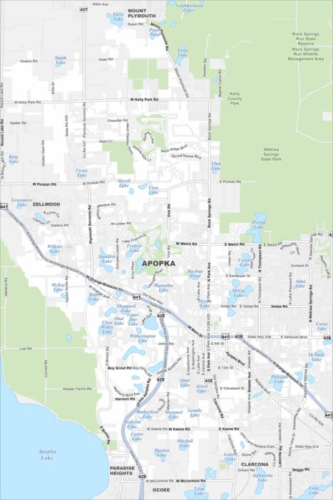Apopka Map Florida