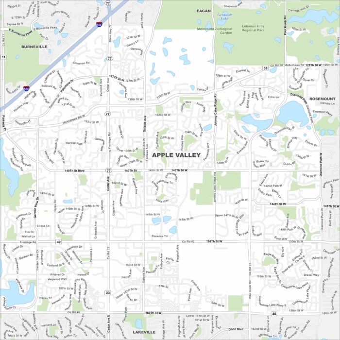 Apple Valley Map Minnesota