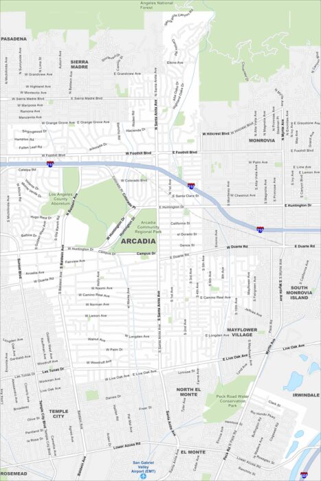 Arcadia Map California