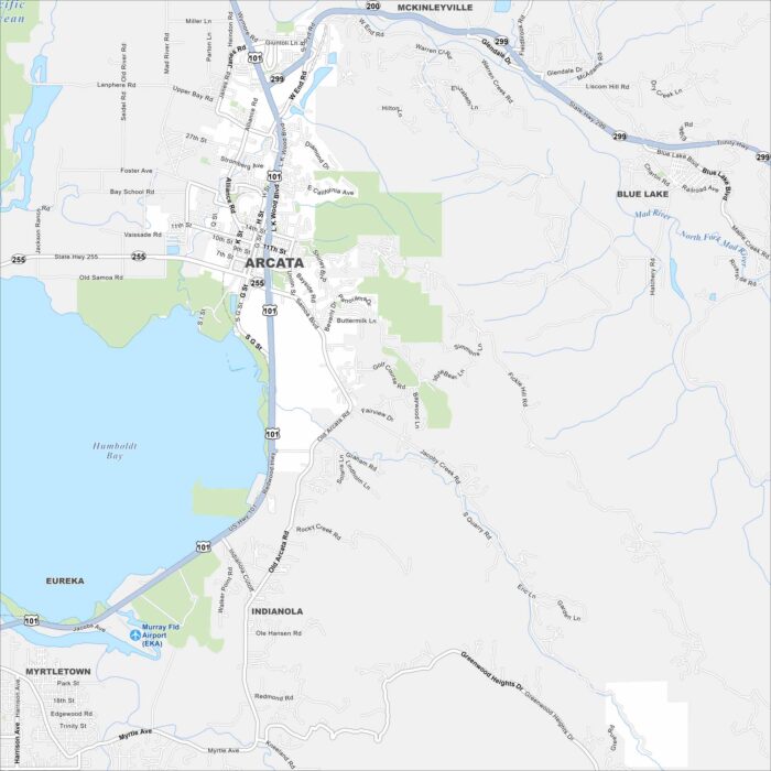Arcata Map California