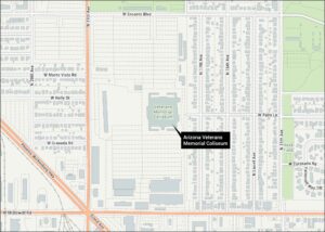 Arizona Memorial Coliseum Map