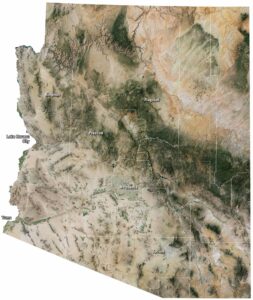 Arizona Satellite Map