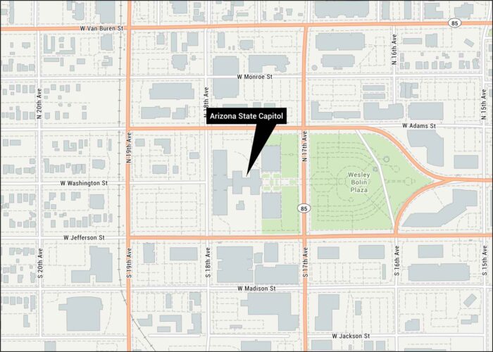 Arizona State Capitol Map