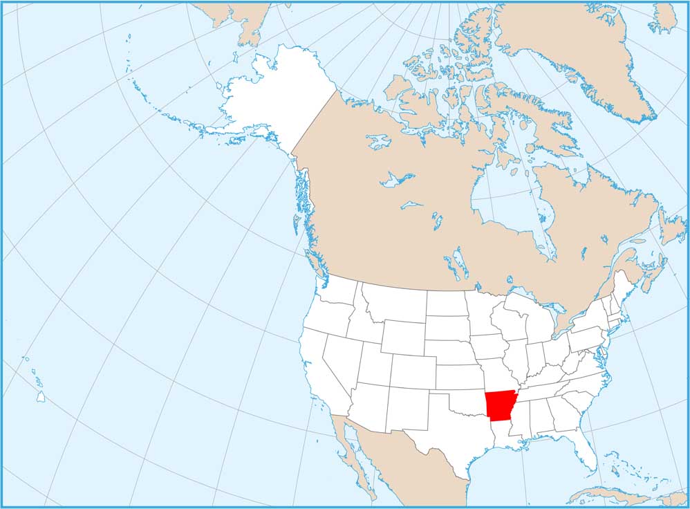 Arkansas Location Map