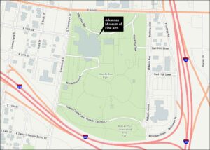 Arkansas Museum of Fine Arts Map