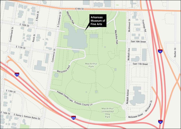 Arkansas Museum of Fine Arts Map