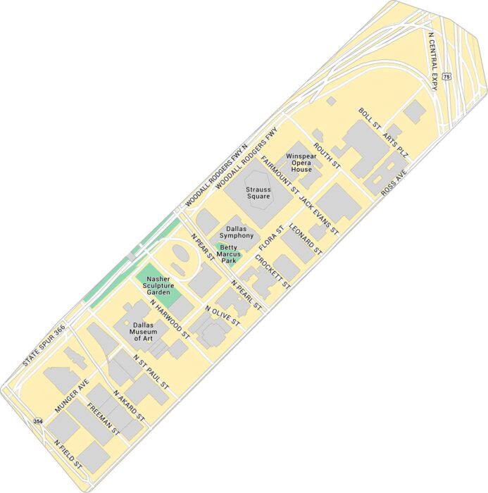 Arts District Map Dallas