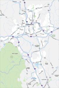 Asheville Map North Carolina