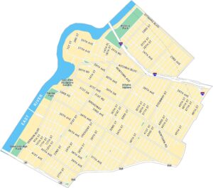 Astoria Map New York