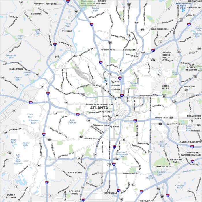 Atlanta Map Georgia
