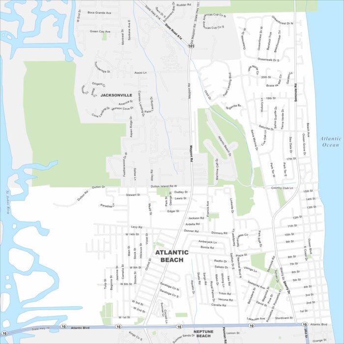 Atlantic Beach Map Florida