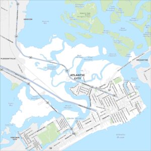 Atlantic City Map New Jersey