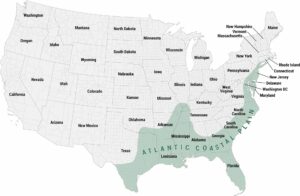 Atlantic Coastal Plain Map