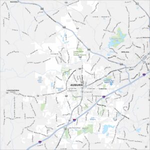 Auburn Map Alabama