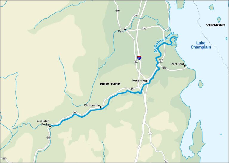 Ausable River Map