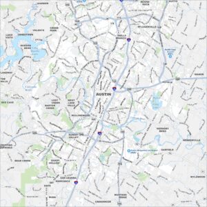 Austin Map Texas