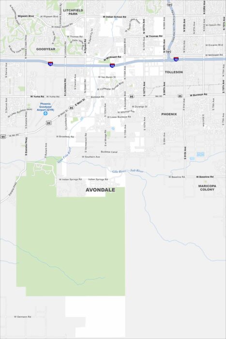 Avondale Map Arizona
