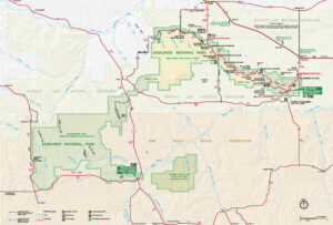 Badlands National Park Map