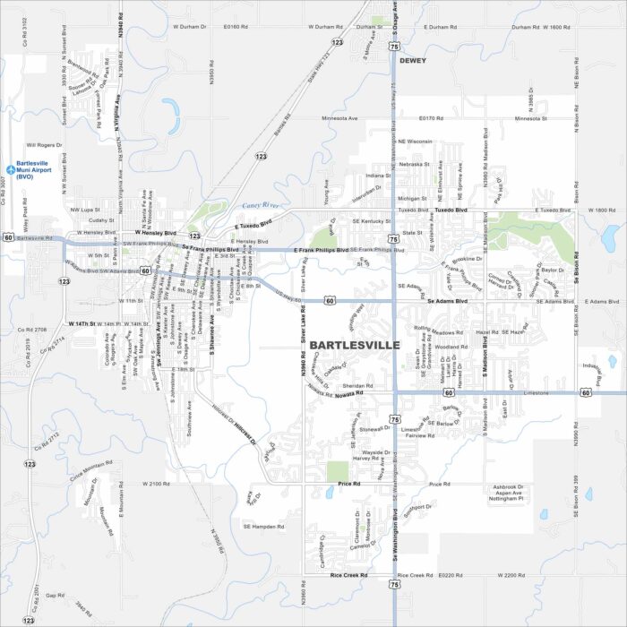 Bartlesville Map Oklahoma