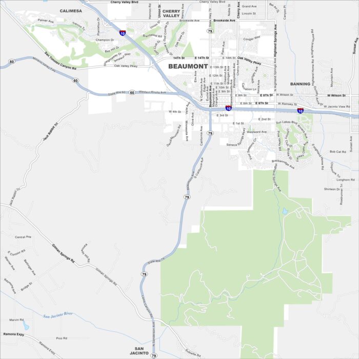 Beaumont Map California