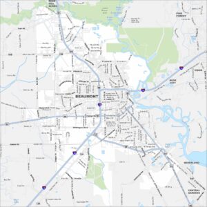 Map of Beaumont, Texas - US Maps