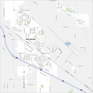 Belgrade Map Montana