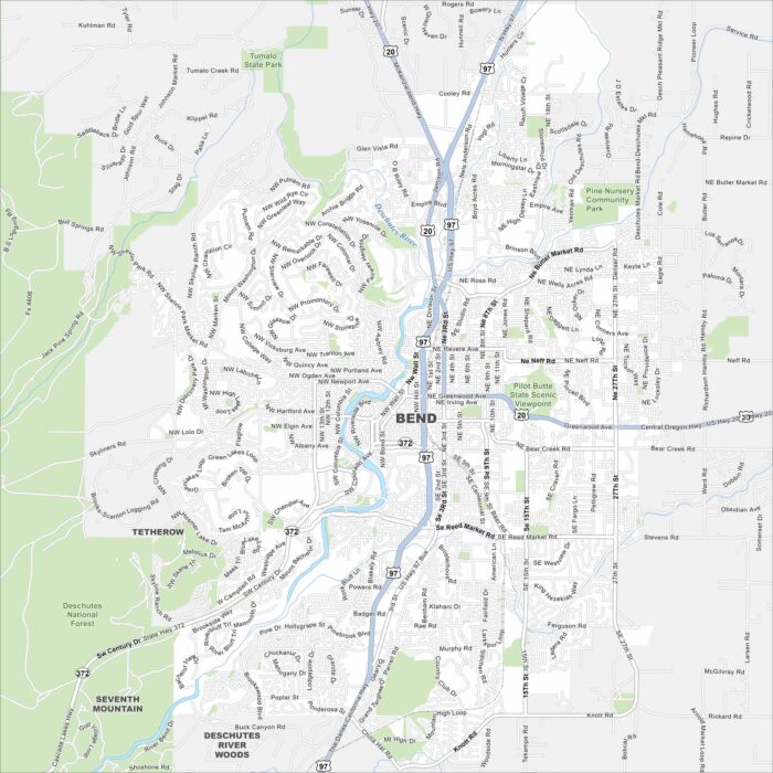 Bend Map Oregon